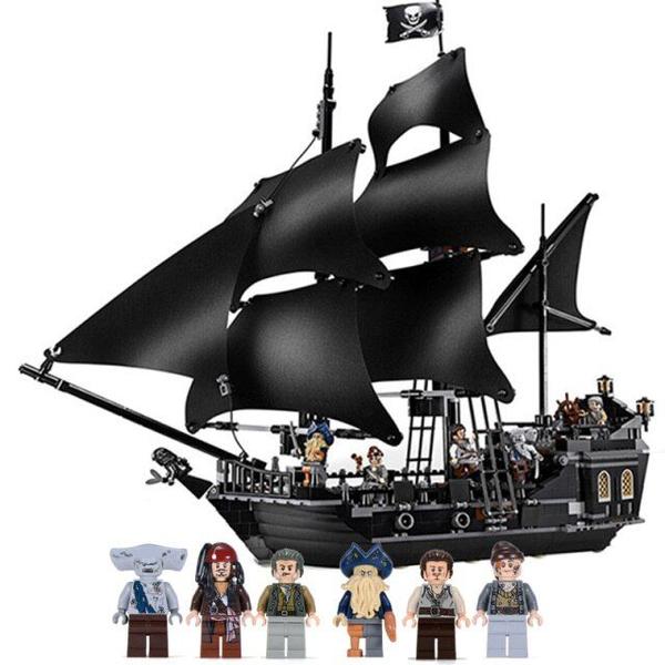 Presente de aniversário do Pearl Ship Pirates Model Building Blocks Blocks - SANLIN BEANS Imagem de Presente de aniversário do Pearl Ship Pirates Model Building Blocks Blocks