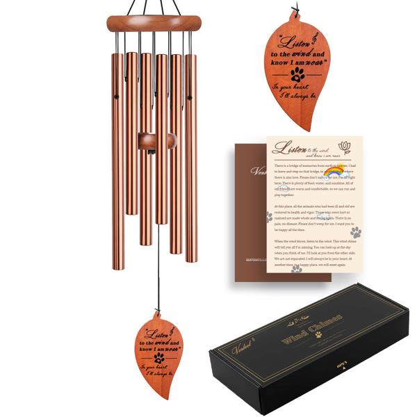 Presente de simpatia para cães Memorial Wind Chime VENBEEL Pet Loss Imagem de Presente de simpatia para cães Memorial Wind Chime VENBEEL Pet Loss