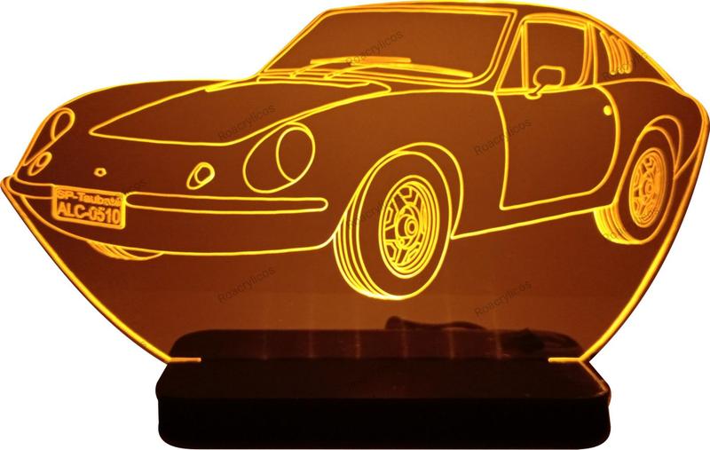 Imagem de Presente - Luminária Led em Acrílico  Decorativa de Mesa  - Automóvel - Carro - Decoração