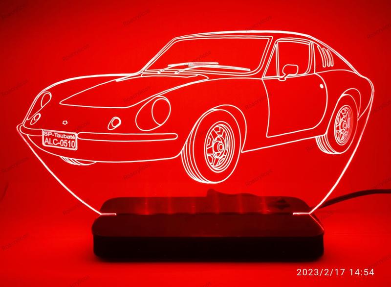 Imagem de Presente - Luminária Led em Acrílico  Decorativa de Mesa  - Automóvel - Carro - Decoração