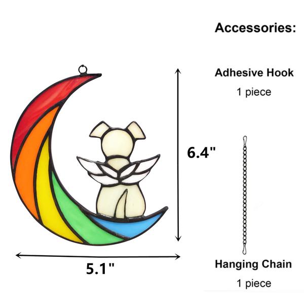 Imagem de Presentes comemorativos para cães em vitral  Lcensp Rainbow Bridge