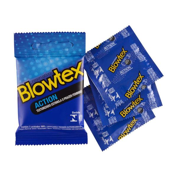 Imagem de Preservativo Blowtex Action 3 Unidades