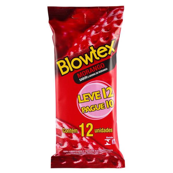 Imagem de Preservativo Blowtex Morango Leve 12 Pague 10