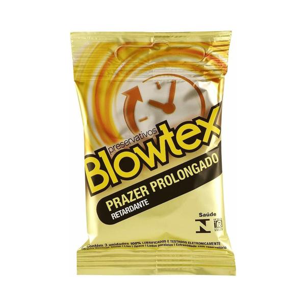 Imagem de Preservativo Blowtex Prazer Prolongado Efeito Retardante 3 Unidades