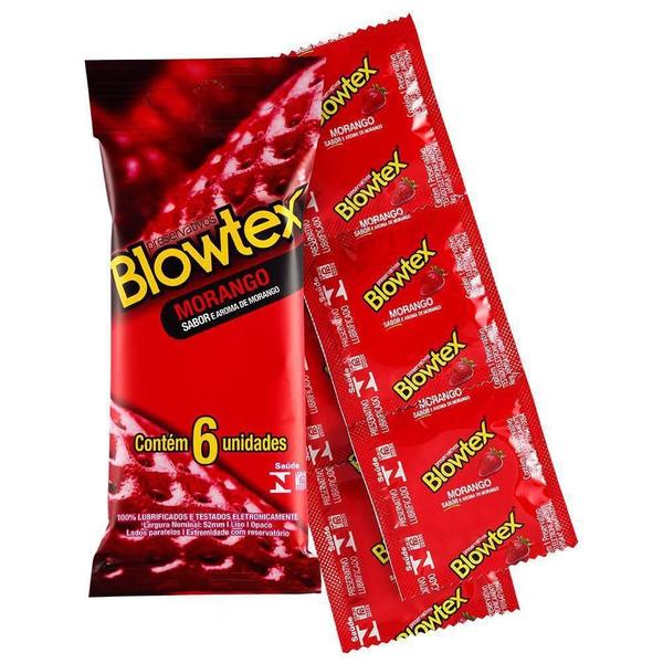 Imagem de Preservativo Blowtex (Sabor Morango) 6 Unidades