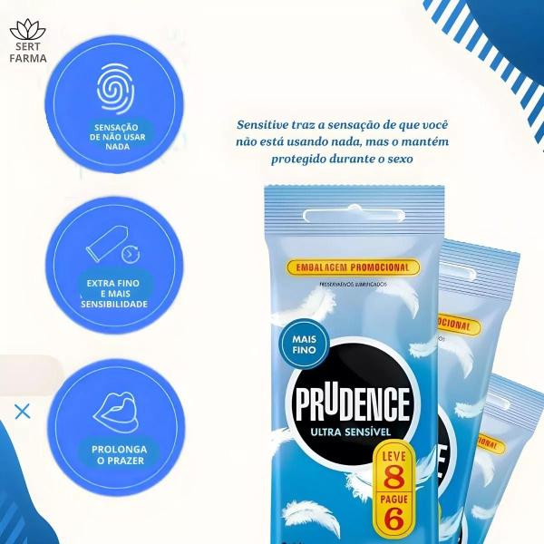 Imagem de Preservativo Camisinha Prudence Sensivel Pele Com Pele 32und