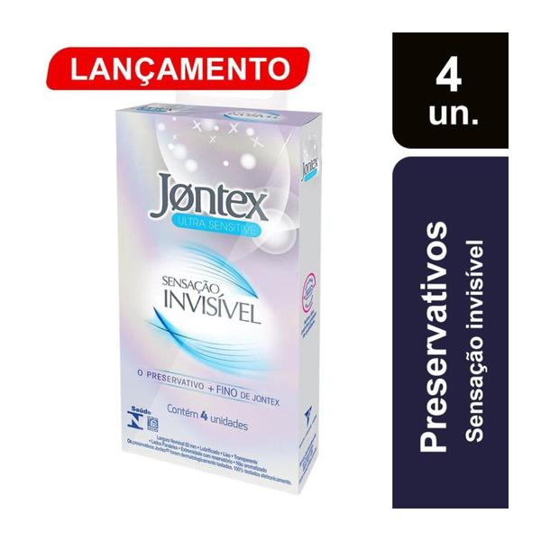 Imagem de Preservativo Jontex Sensacao Invisivel 4 Unidades