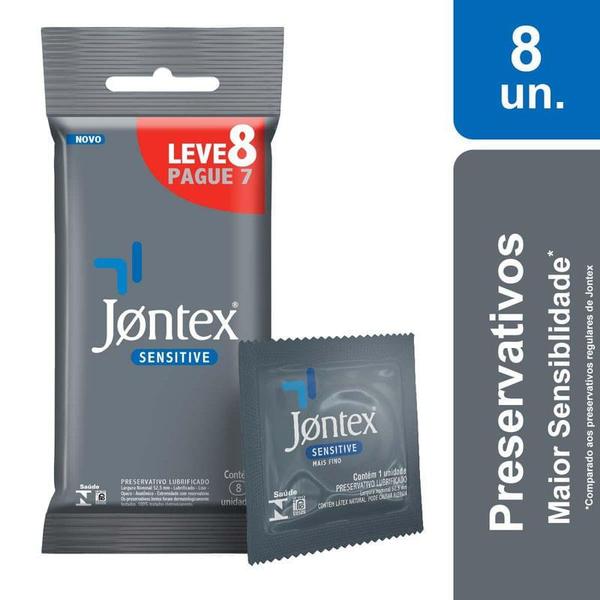 Imagem de Preservativo Jontex Sensitive Leve 8 E Pague 7