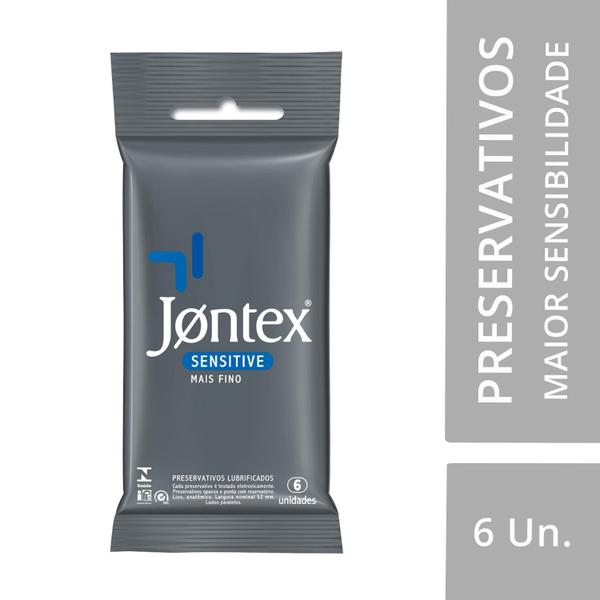 Imagem de Preservativo Jontex Sensitive Mais Fino com 6 Unidades