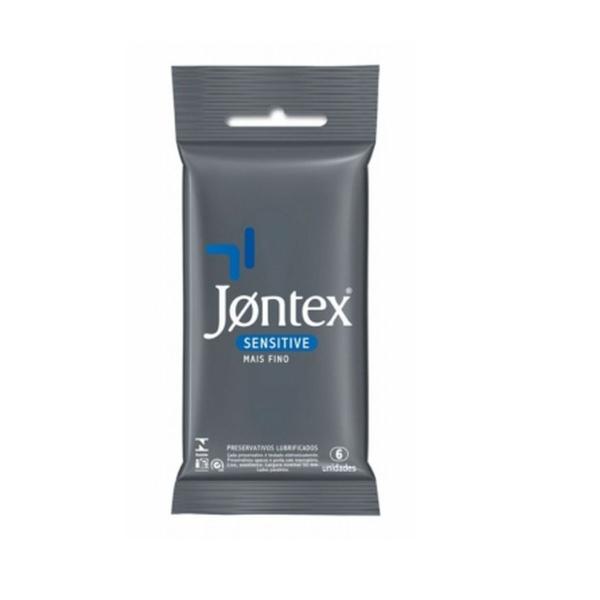 Imagem de Preservativo Lubrificado Jontex Sensitive 16 + 16  Kit 2 Caixas