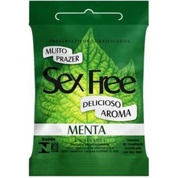 Imagem de Preservativo Menta Com 3 Unidades Sex Free