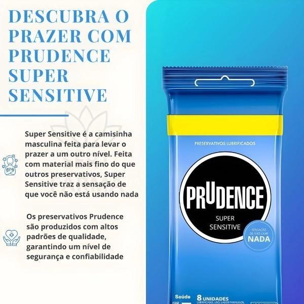 Imagem de Preservativo Prudence Super Sensitive Sensação Natural Kit 48 Camisinhas