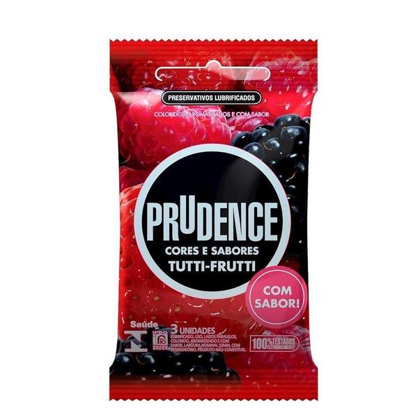 Imagem de Preservativo Prudence Tutti-frutti 3 unidades