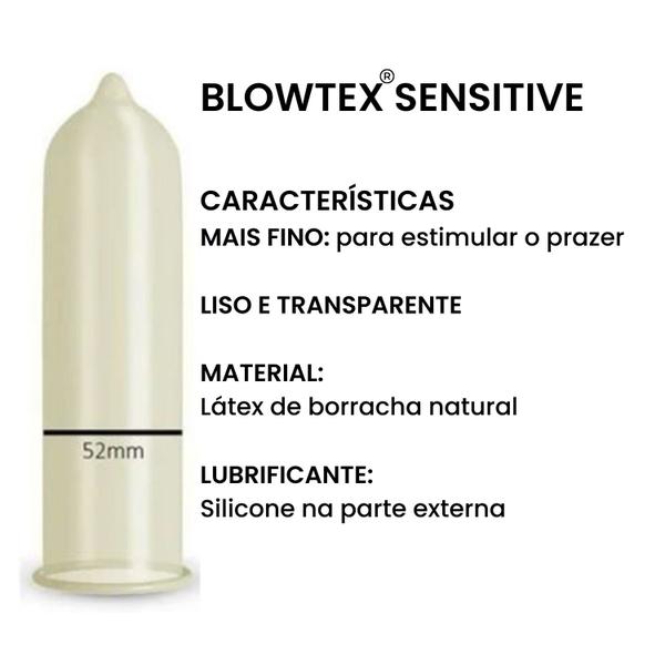 Imagem de Preservativo Sensitive Blowtex Ultra Fino Camisinha 10pc