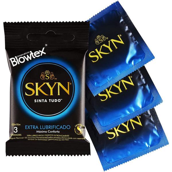 Imagem de Preservativo Skyn Extra Lubrificado sem Látex 5 Pacotes