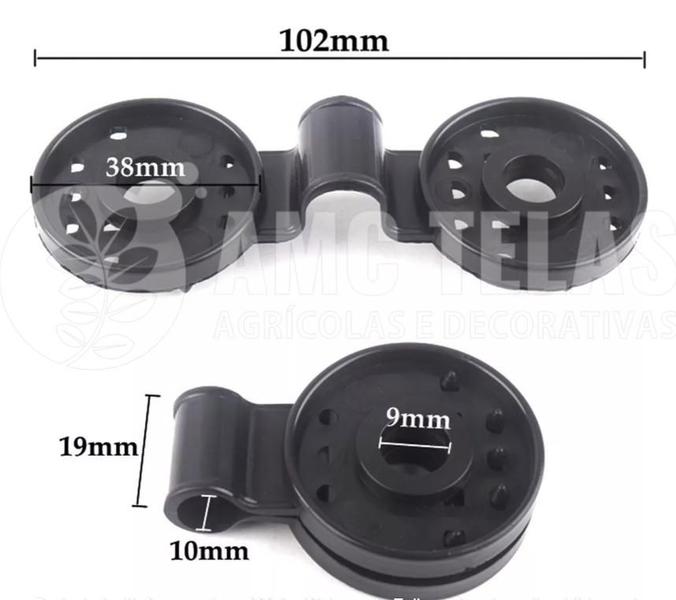 Imagem de Presilha conector c/ ponte - presilha para fixação de telas (500 undiades)