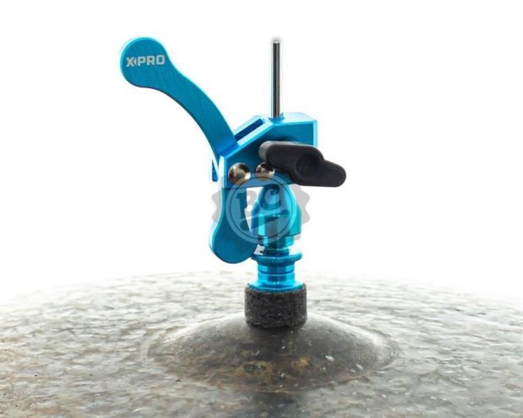 Imagem de Presilha de Chimbal X-Pro by C. Ibañez Color Azul com Alavanca para tocar chimbal solto com pedal duplo