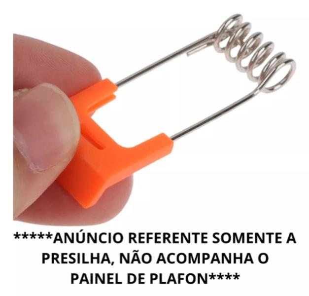 Imagem de Presilha De Mola P/ Luminárias Embutidas Kit 20 Peças