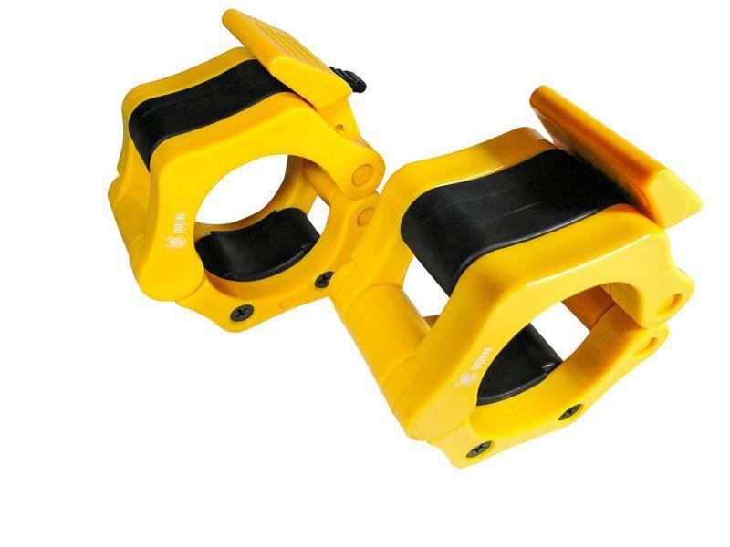 Imagem de Presilha Para Barra Olímpica Lock Jaw Par - Amarelo Odin Fit