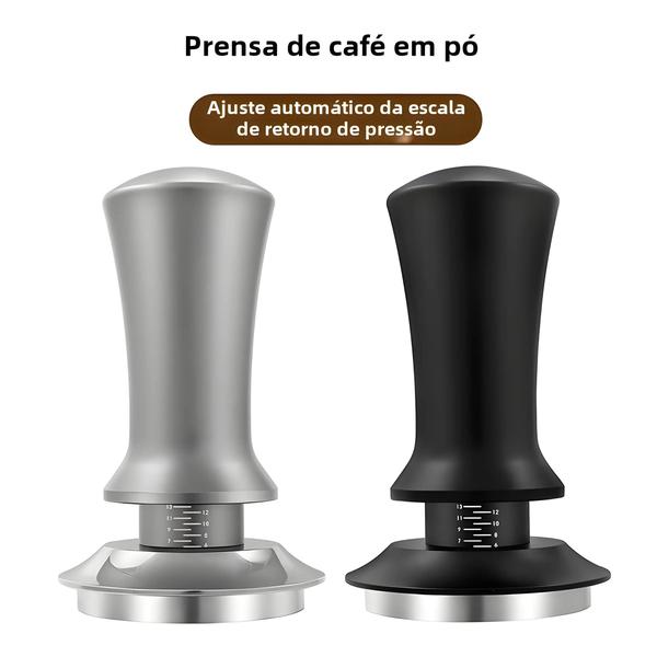 Imagem de Pressão Constante Da Calcadeira Do Café De Aço Inoxidável 51 53 58mm Imprensa Do Pó Do Café Expresso