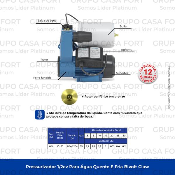 Imagem de Pressurizador 1/2cv Claw 110/220v WMP1500H 