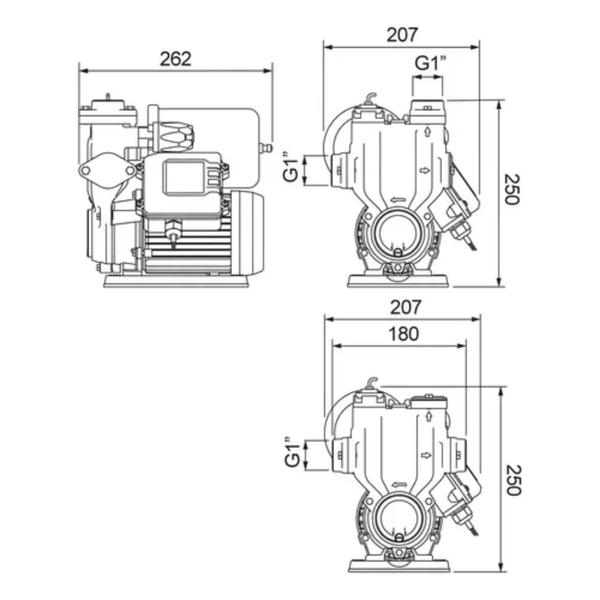 Imagem de Pressurizador de água de 370W 127V/220V - PL-400P Lorenzetti