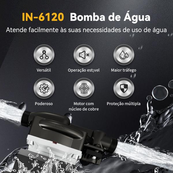 Imagem de Pressurizador De Água Intelar In6120 120w 220v 60hz