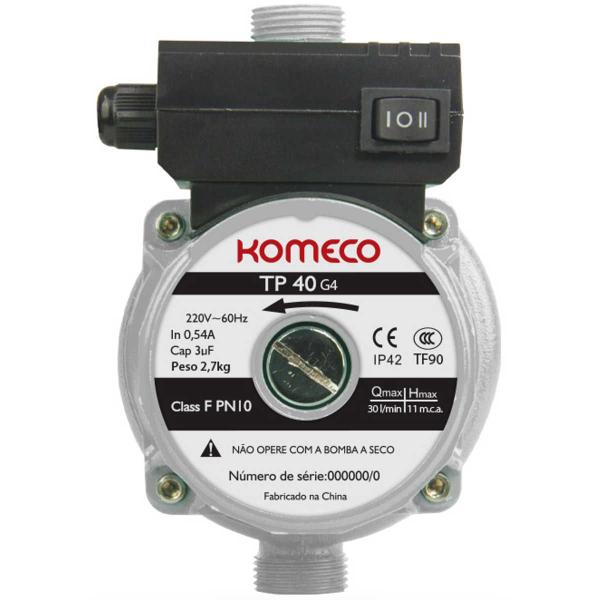 Imagem de Pressurizador de Água Komeco Tp40 Ferro 120 W Monofásico 110v