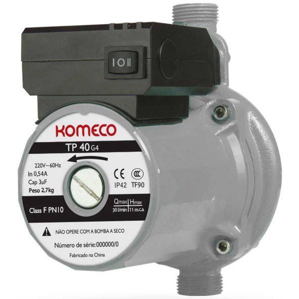 Imagem de Pressurizador de agua komeco tp40 g4 220v ip44