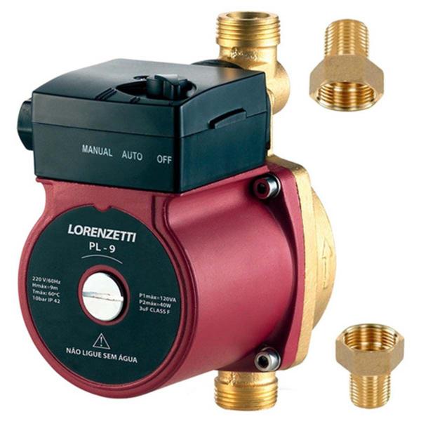 Pressurizador de água Lorenzetti PL 9 120W - 127V Imagem de Pressurizador de água Lorenzetti PL 9 120W - 127V