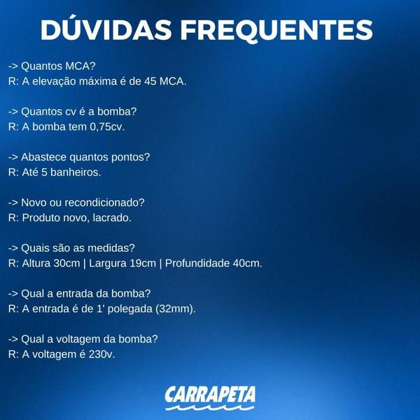 Pressurizador Grundfos Scala2 3/4cv Mono 220v 5 Banheiros Imagem de Pressurizador Grundfos Scala2 3/4cv Mono 220v 5 Banheiros