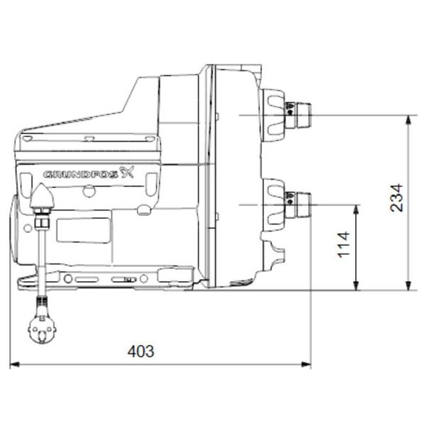 Pressurizador Grundfos Scala2 3/4cv Mono 220v 5 Banheiros Imagem de Pressurizador Grundfos Scala2 3/4cv Mono 220v 5 Banheiros
