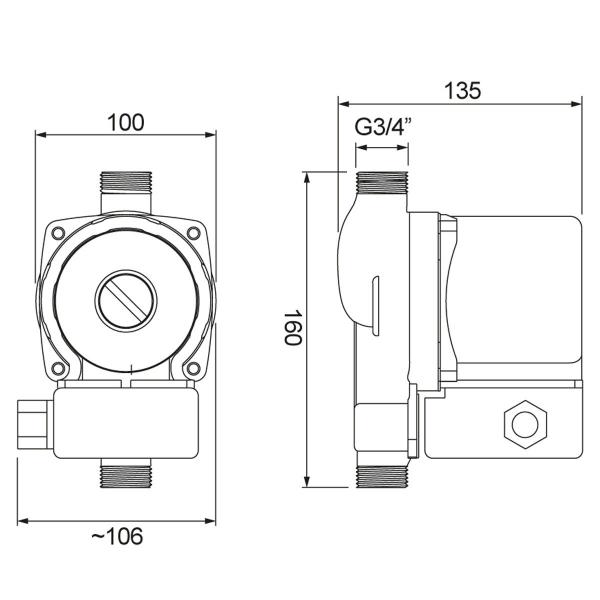 Imagem de Pressurizador Lorenzetti Pl9 9mca 120w 220v - PL9220