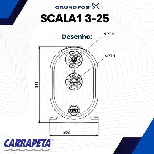 Imagem de Pressurizador Scala1 3-25 230v Grundfos