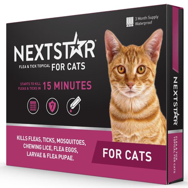 Imagem de Prevenção de pulgas e carrapatos para gatos NEXTSTAR 1,6 kg 3 meses