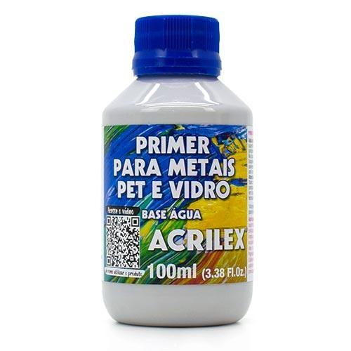 Imagem de Primer Cinza Acrilex 100ml - Metais, Pet e Vidro