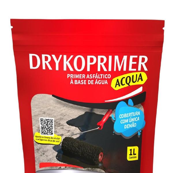 Imagem de Primer para Manta Asfáltica Acqua 1 L com 6 Unidades DRYKO