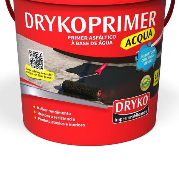 Imagem de Primer para Manta Asfáltica Acqua 18 L com 2 Unidades DRYKO