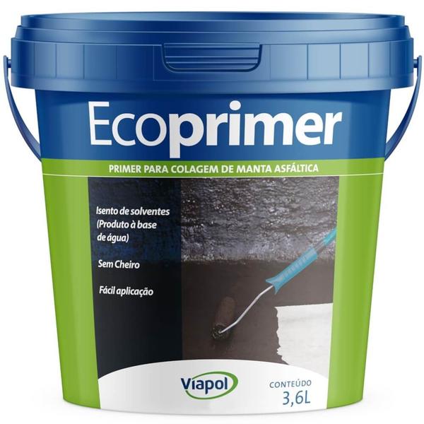 Imagem de Primer para Mantas Asfálticas Ecoprimer 3.6 Litros - 1003 - VIAPOL