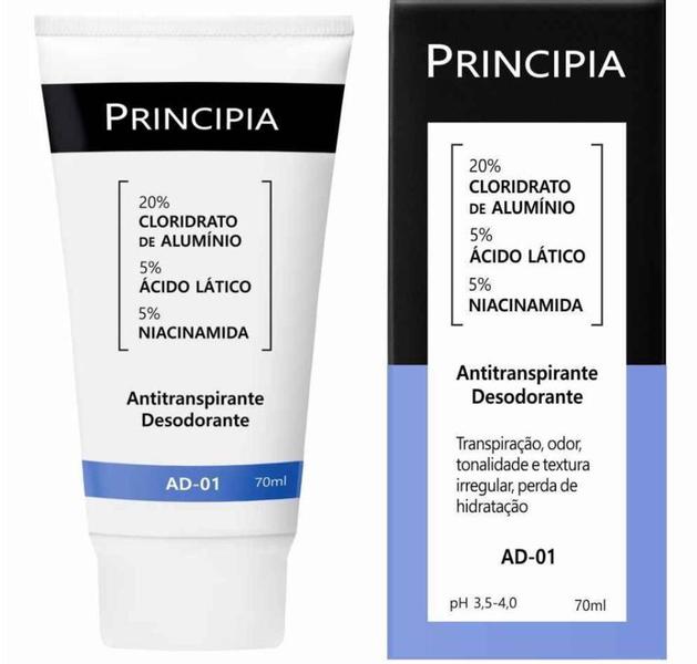 Imagem de Principia Antitranspirante Desodorante AD-01 (5%Acido Latico+5% Niacinamida) 70ml