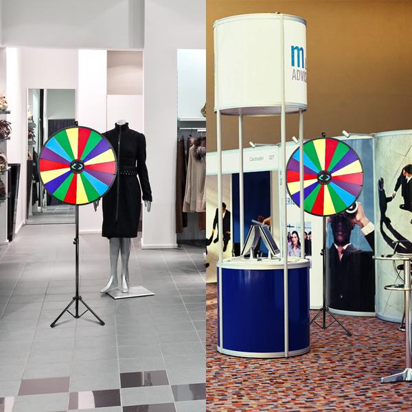 Prize Wheel Hooomyai Heavy Duty 76 cm com suporte de 18 slots Imagem de Prize Wheel Hooomyai Heavy Duty 76 cm com suporte de 18 slots