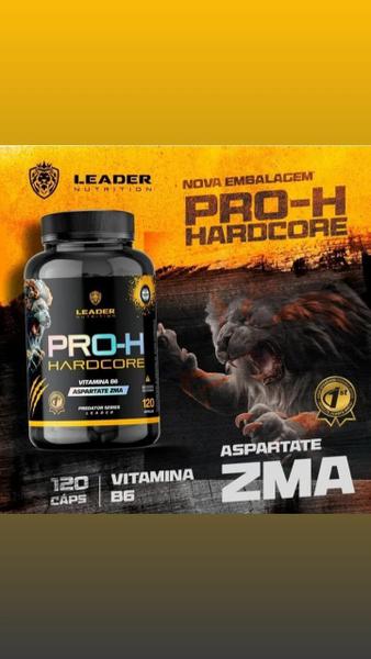 Imagem de Pro-H Hardcore - 120 caps Acido Aspartato ZMA - Leader