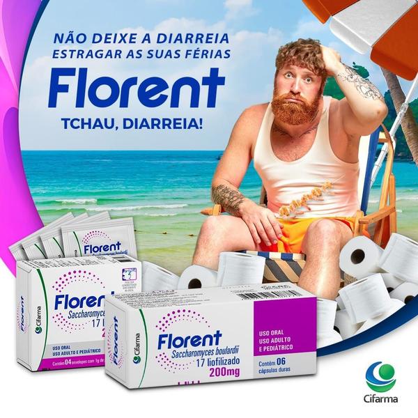 Imagem de Probiótico Em Pó Florent 4 Envelopes Com 1GR - Cifarma