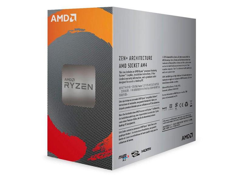 Imagem de Processador AMD Ryzen 3 3200G 3.6Ghz Cache 6MB YD3200C5FHBOX