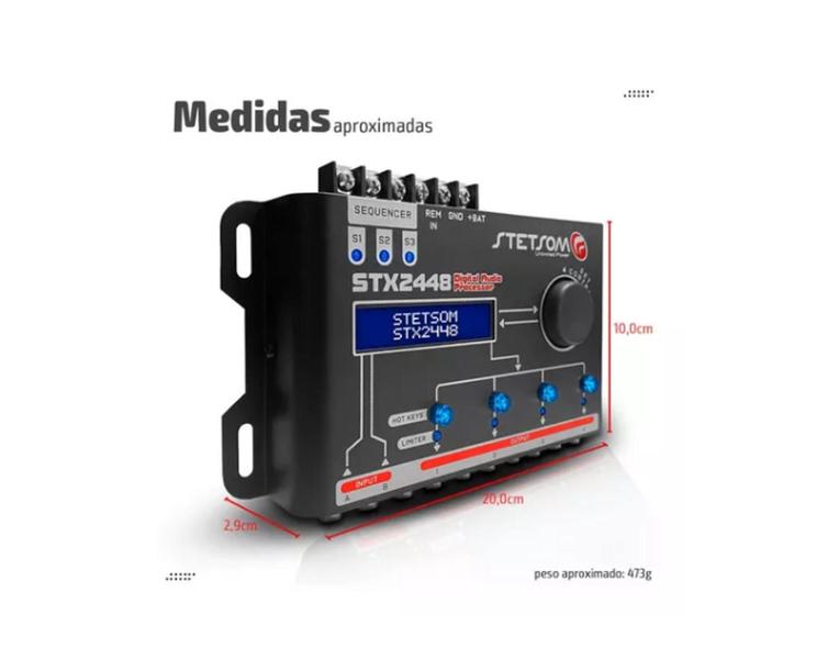 Imagem de Processador Áudio Digital Equalizador Senha Stetsom Stx2448