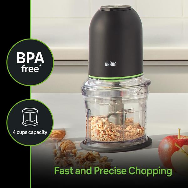 Imagem de Processador de Alimentos Braun CH3012BK EasyPrep Mini 1L Preto