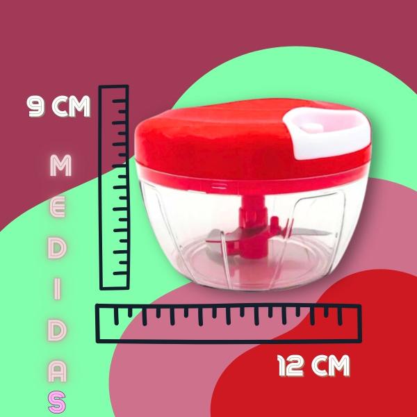 Imagem de Processador de Alimentos Com 3 Lâminas 500ml Vermelho