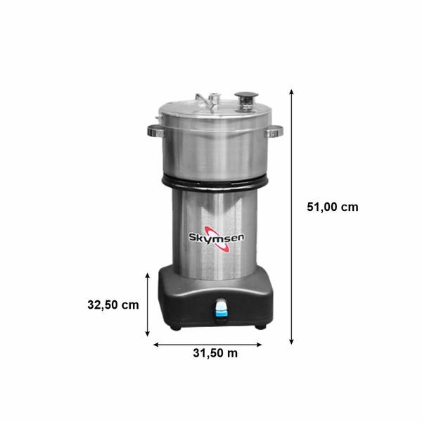 Imagem de Processador De Alimentos Cutter Profissional Inox 4l Cr-4l Skymsen 127v