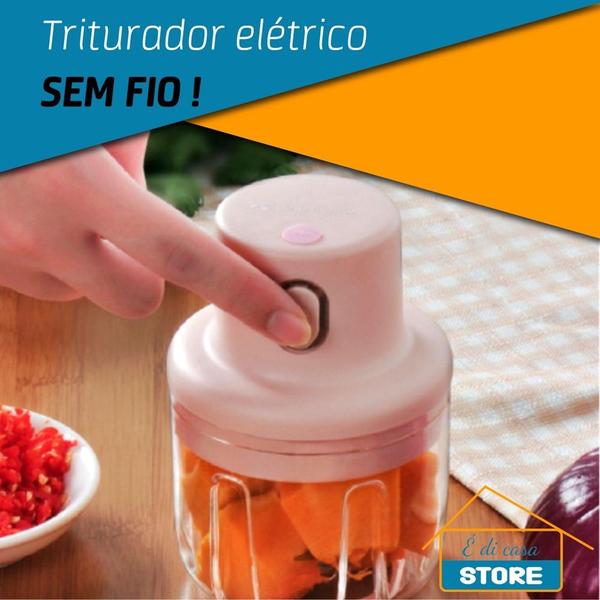 Imagem de Processador de Alimentos Triturador de Alho Elétrico USB EX P