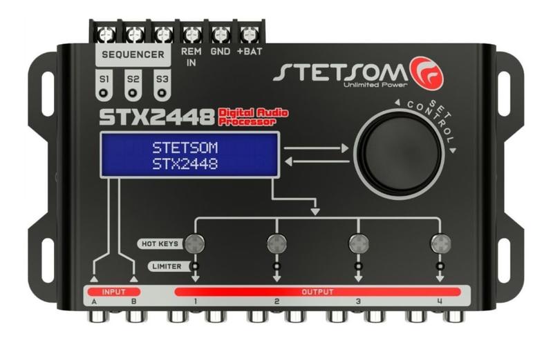 Imagem de Processador De Audio Digital Stetsom - Stx 2448 Equalizador E Crossover